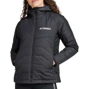 CHAQUETA CON CAPUCHA TERREX NEGRO MUJER