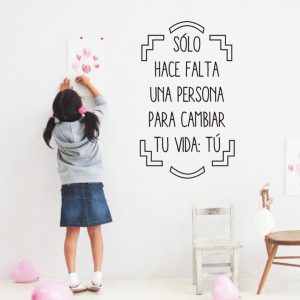 Vinilo decorativo pegatina pared – Frase molona, ref: A1109