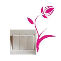 Vinilo decorativo pegatina pared interruptor, cristal, puerta, coche – flor