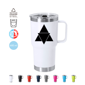 Taza térmica fabricada en acero inox 600 ml Ref.:20705
