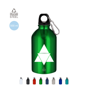 Bidón de Acero Inoxidable Reciclado con acabado metalizado 500 ml Ref: 22050