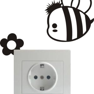 Vinilo decorativo pegatina pared interruptor, cristal, puerta, coche – aveja