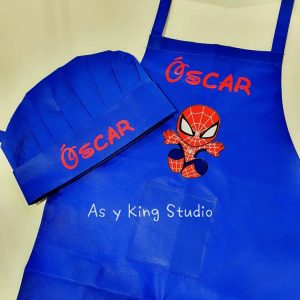 Set personalizado infantil delantal + gorro