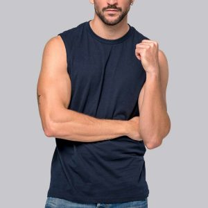 Camiseta sin mangas algodón hombre