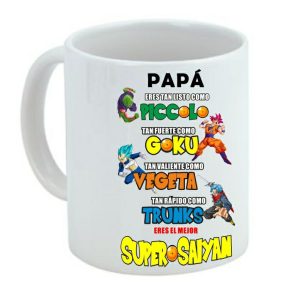 Taza para regalo para papá, día del padre, dragón ball