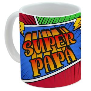 Taza para regalo para papá, día del padre, super papá