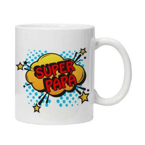 Taza para regalo para papá, día del padre, super papá