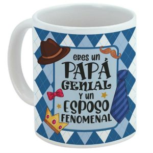 Taza de cerámica regalo para papá, día del padre, eres un papá genial y un esposo fenomenal