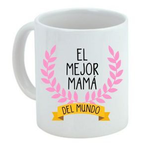 Taza de cerámica regalo para mamá, la mejor mamá del mundo