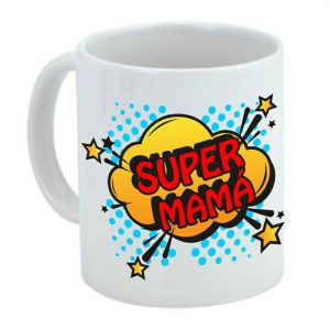 Taza de cerámica regalo para mamá, super mamá