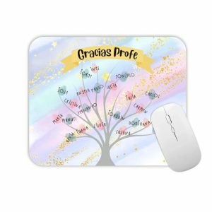 Alfombrilla de ratón para profe, regalo fin de curso, personalizado con nombres