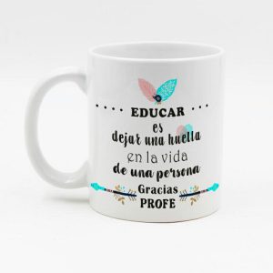 Taza de cerámica regalo para profe, regalo fin de curso