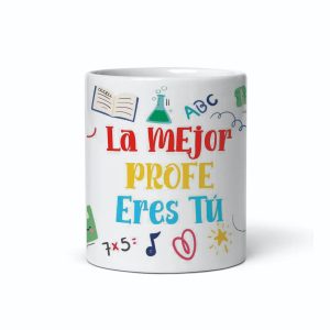 Taza de cerámica regalo para profe, regalo fin de curso