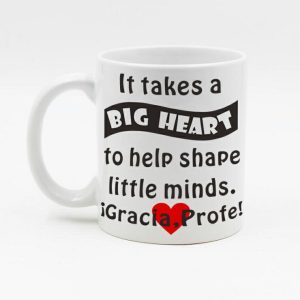 Taza de cerámica regalo para profe, regalo fin de curso