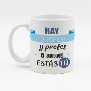 Taza de cerámica regalo para profe, regalo fin de curso