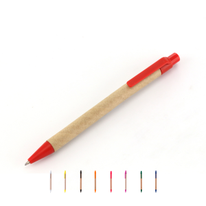 Boligrafo cartón, varios colores Ref:3564