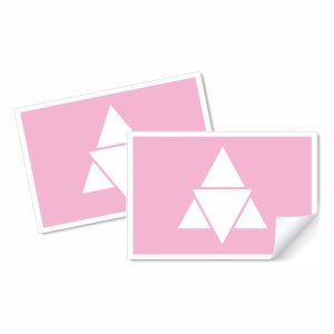 Pegatinas personalizadas a todo color, forma rectangular formato 3:4