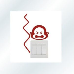 Vinilo decorativo pegatina pared interruptor, cristal, puerta, coche – gato