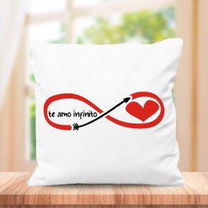 Cojin con frase original, medida 40x40cm con relleno