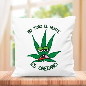 Cojin con frase original, medida 40x40cm con relleno
