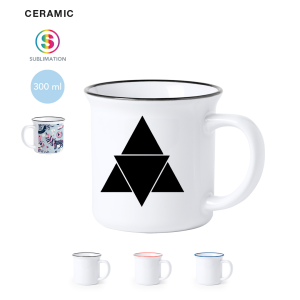 Taza de cerámica personalizada 300ml diseño vintage Ref.:6287