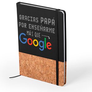 Bloc de notas de corcho natural día del padre, gracias papá