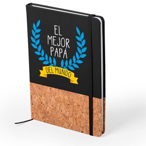 Bloc de notas de corcho natural día del padre, el mejor papá del mundo