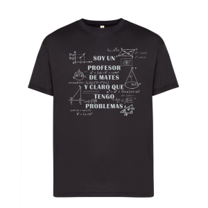 Camiseta de algodón, para profe, Soy profesor de matetmáticas