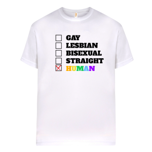 Camiseta de algodón, Orgullo, Human