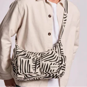 Bolso Emile cebra color crudo de Hindbag