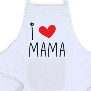 Delantal, Día de la Madre, i love mama