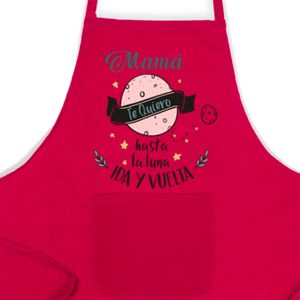 Delantal, Día de la Madre, hasta la luna ida y vuelta