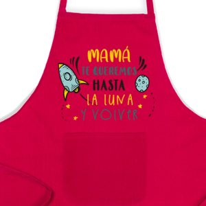 Delantal, Día de la Madre, hasta la luna