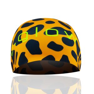 Headband, print animal, naranja-negro