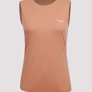 Camiseta running fresquita y ligera para mujer de tirantes, Uglow Coral