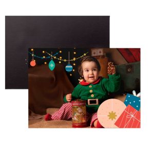 Imán flexible rectangular personalizado Navidad