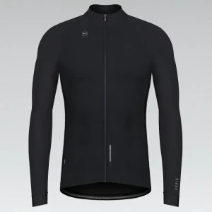 MAILLOT MANGA LARGA PACER SOLID HOMBRE JET BLACK