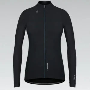 MAILLOT MANGA LARGA PACER SOLID MUJER JET BLACK