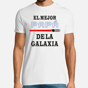 Camiseta de algodón, día del Padre El mejor papá de la galaxia