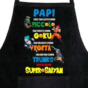Delantal, Día del Padre, Papi Super Saiyan