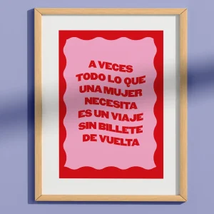 Print Sin billete de vuelta de Laura Ortiz