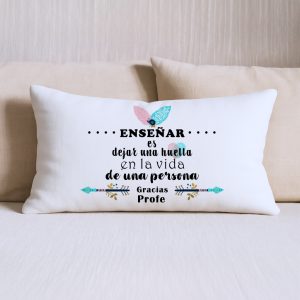 Cojín, para profe, eneñar es dejar huella en la vida de una persona