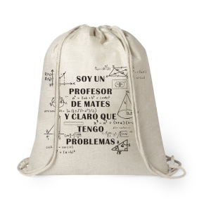 Mochila estilo nature de cuerda, para profe, Profesor de mates