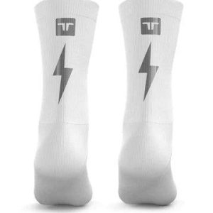 Medias Refletivas para Ciclismo "Power White"