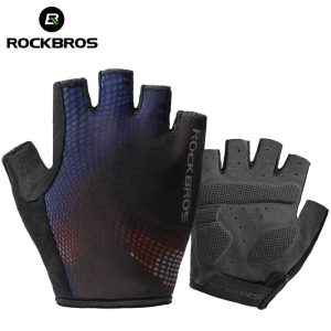 Guantes de ciclismo medio dedo a prueba de golpes ROCKBROS-S257