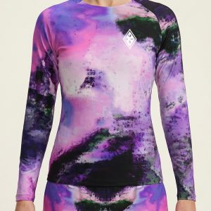 Camiseta Running de manga larga Mujer UGS 26, color 2 (morado)