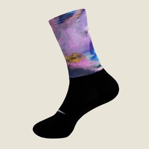 Calcetines running y trail running Unisex , color1 Negro/Lila