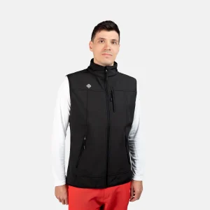 CHALECO SOFTSHELL HOMBRE NEGRO IZAS