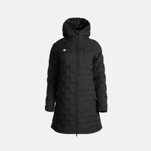 CHAQUETA LARGA DE FIBRA BUISAN IZAS NEGRO