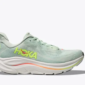 CLIFTON 10 HOKA SEA GLASS/ NEON FLAME MUJER